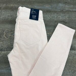NWT Gap High Rise True Skinny Baby Pink Corduroy Pants Size 2/26 Regular